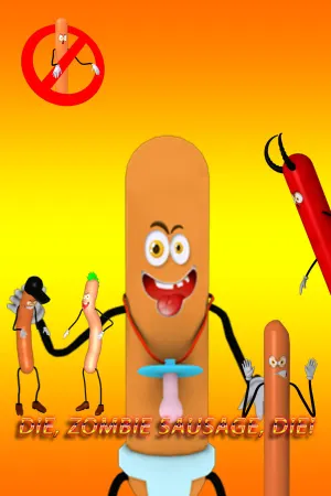Die, zombie sausage, die!