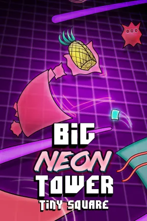 Big NEON Tower VS Tiny Square